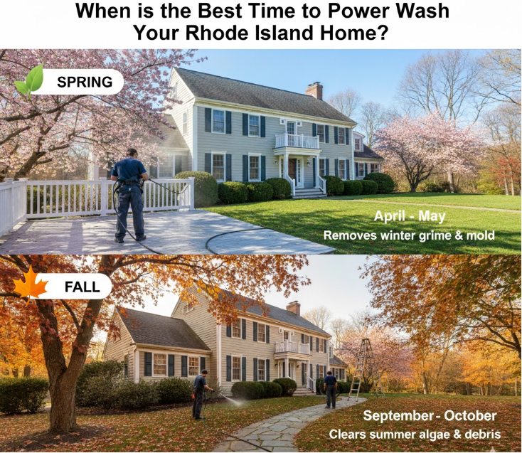 When is the Best Time to Power Wash Your Rhode Island Home?