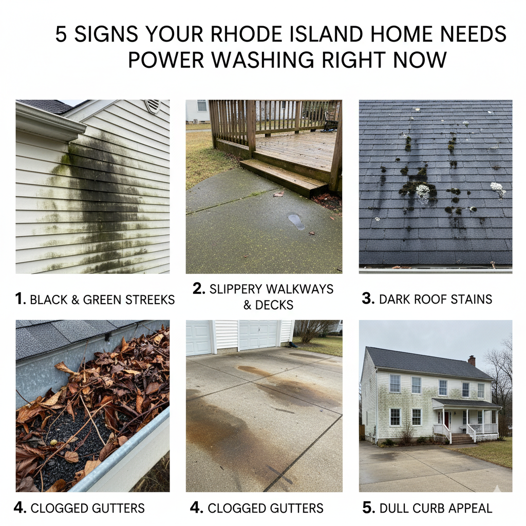 5 Signs Your Rhode Island Home Needs Power Washing Right Now